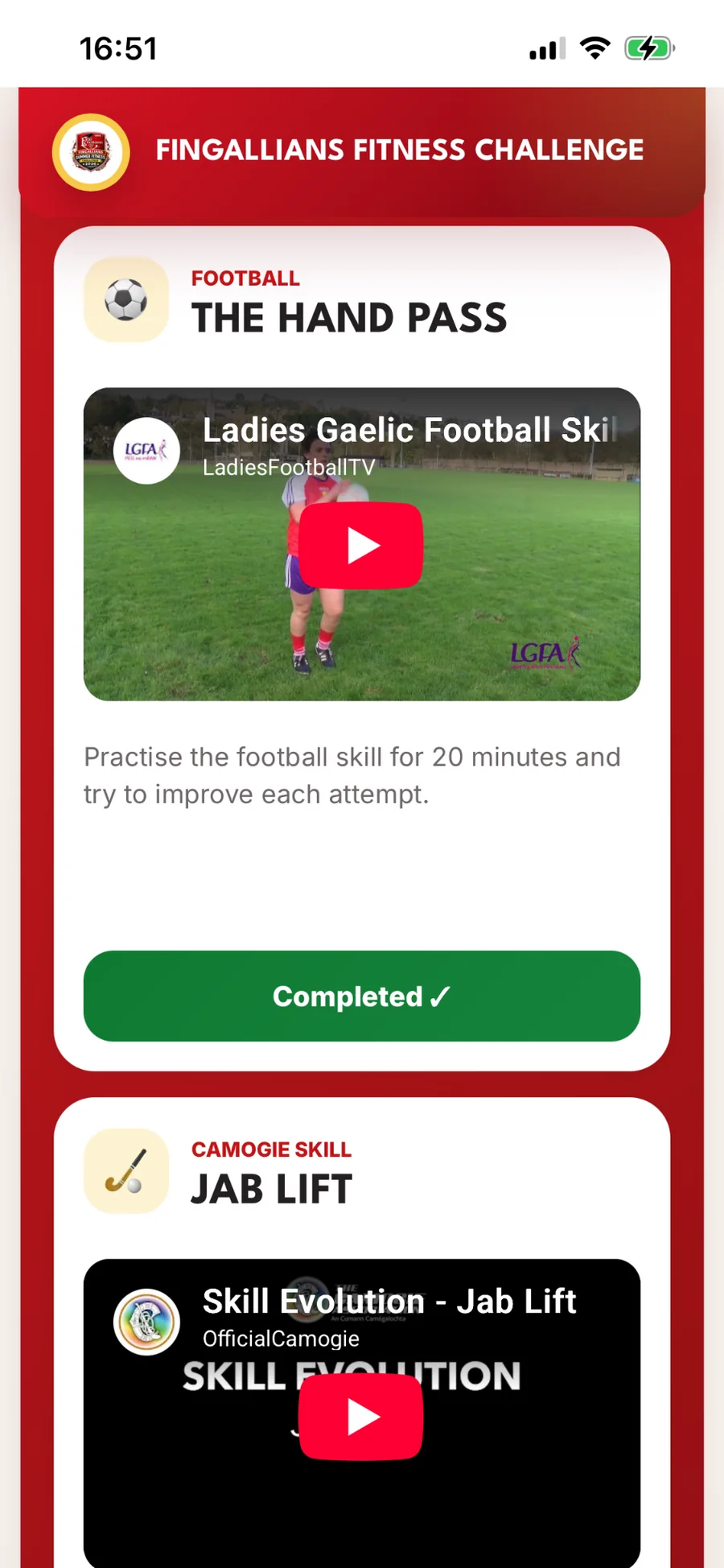 Spraoi Challenge skills cards