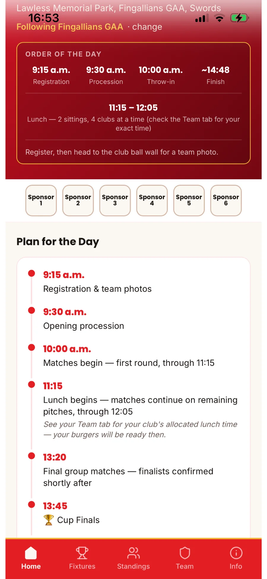 Spraoi Blitz event schedule